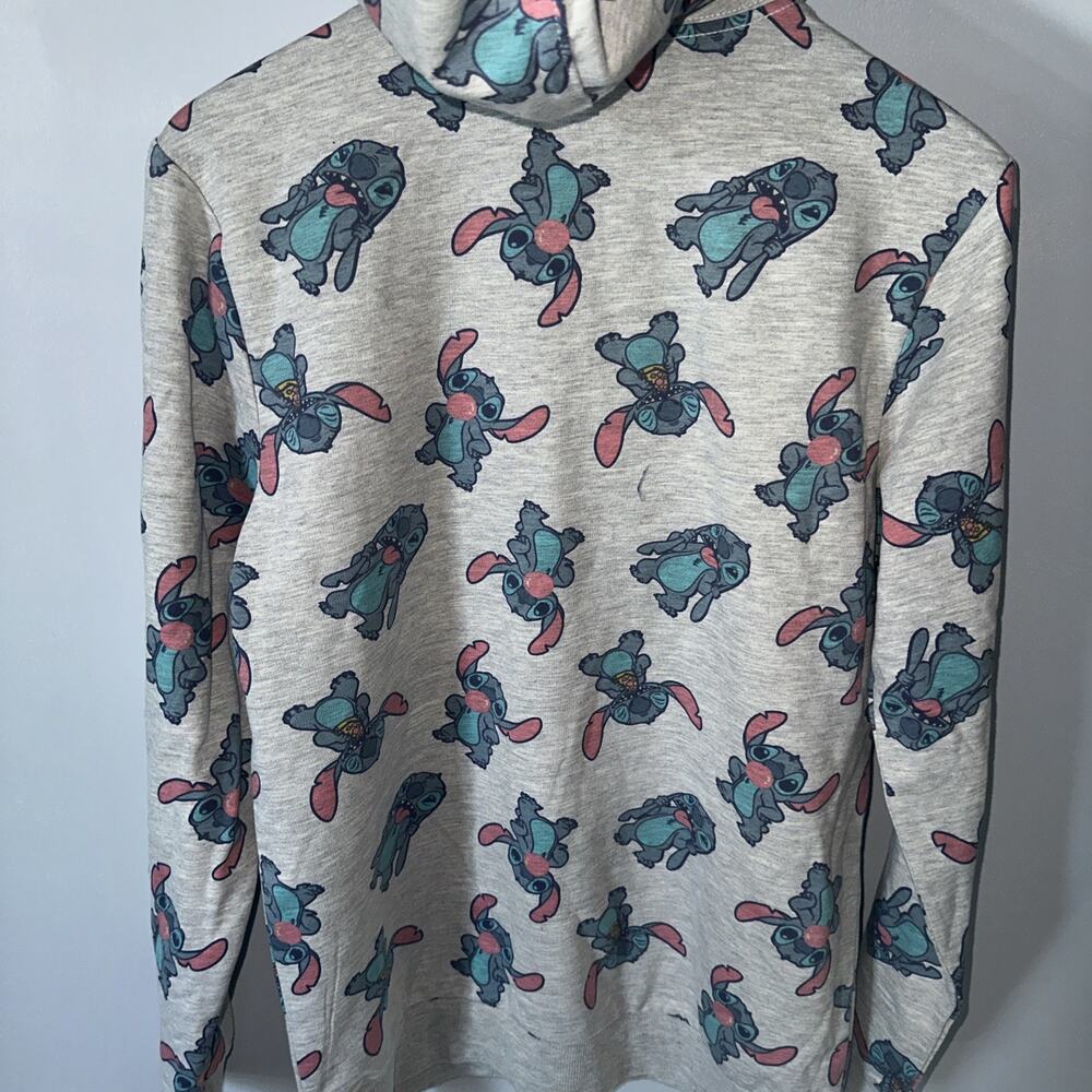 Disney Parks Women’s All Over Stitch Hoodie Size Small Sweatshirt Longsleeve - Picture 3 of 4